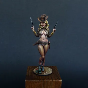 Unassambled 1/24 70MM fantezie vechi FEMEIE SOLDAT STAND Rășină figura model în miniatură kituri Nevopsite