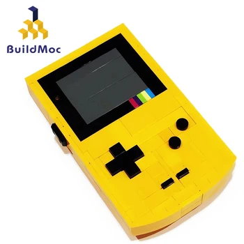 BuildMoc Galben Mini Consola De Jocuri Bloc Set Nou Handheld Controler De Joc Mașină Idee Caramida Copii Jucărie Cadou De Ziua De Nastere