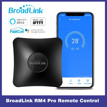 Broadlink RM4 Pro Universele Intelligente Afstandsbediening Smart Home Wifi +IR+ Rf Schakelaar Lucrări întâlnit Alexa