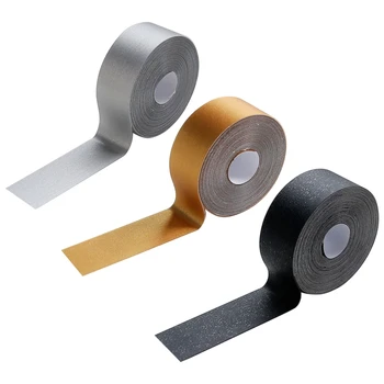Scari, Plinte Rolă Bandă Negru/Aur/Argint din PVC rezistent la apa Podea Autocolante de Perete Decor pentru Casa Bucatarie Dormitor Baie