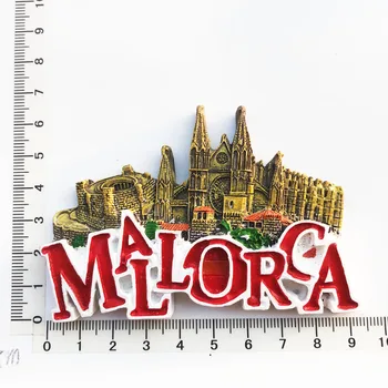 Mallorca Magnet de Frigider,Creative,de Călătorie,de a Comemora,Meșteșuguri,3D,Ornamente,Magnetism,Materiale de Rășină,Frigider Autocolante