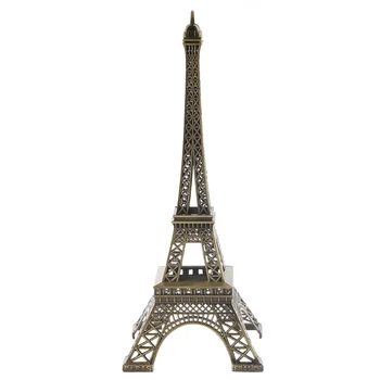 Ton bronz Paris Turnul Eiffel Figurina Statuie Vintage Aliaj Model Decor 25c