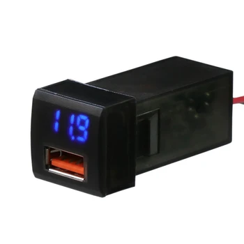 QC3.0 Interfata USB Priza Rapida Masina Încărcător Tensiunea Display Monitor Baterie Pentru TOYOTA Camry, Corolla Ralink Prado