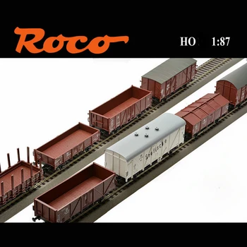 HO 1/87 Tren Model ROCO 67127 DR Patra Generație de Mașini de Marfă Tablou Clasic de Opt Secțiunea Set Pret Special de Model de Tren de Jucărie