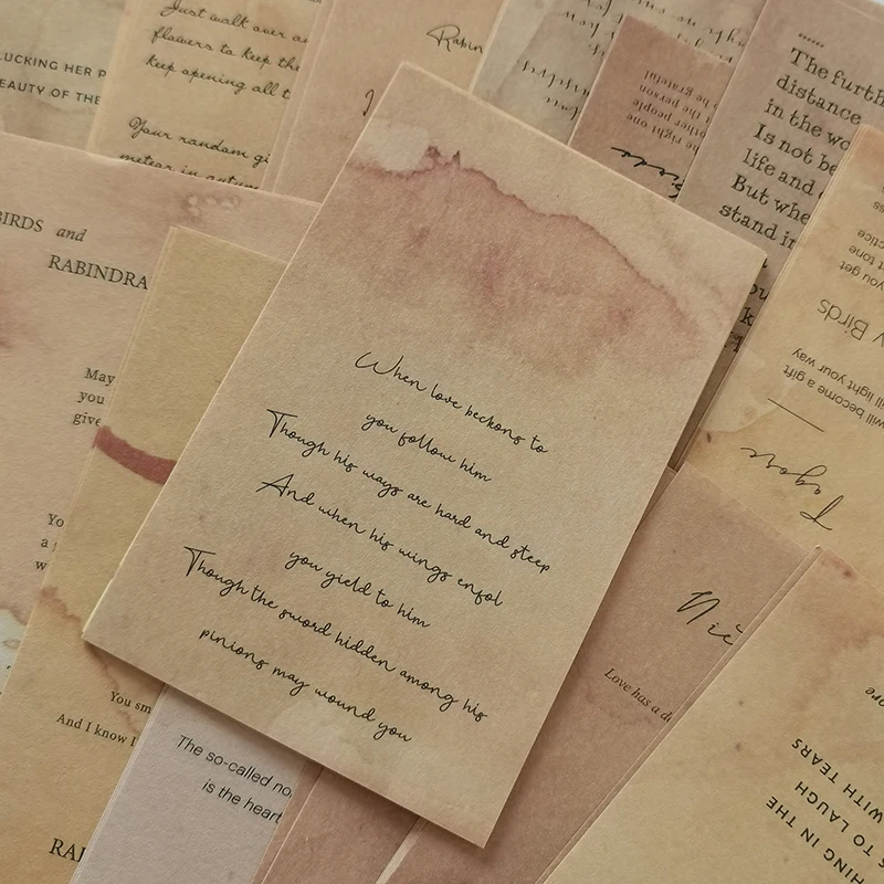 Vintage limba engleză Scrisoare de Cafea Vopsit Material Hârtie de Fundal Nedorite Jurnalul Decor Carte Face DIY Scrapbooking Ambarcațiuni de Hârtie - 0