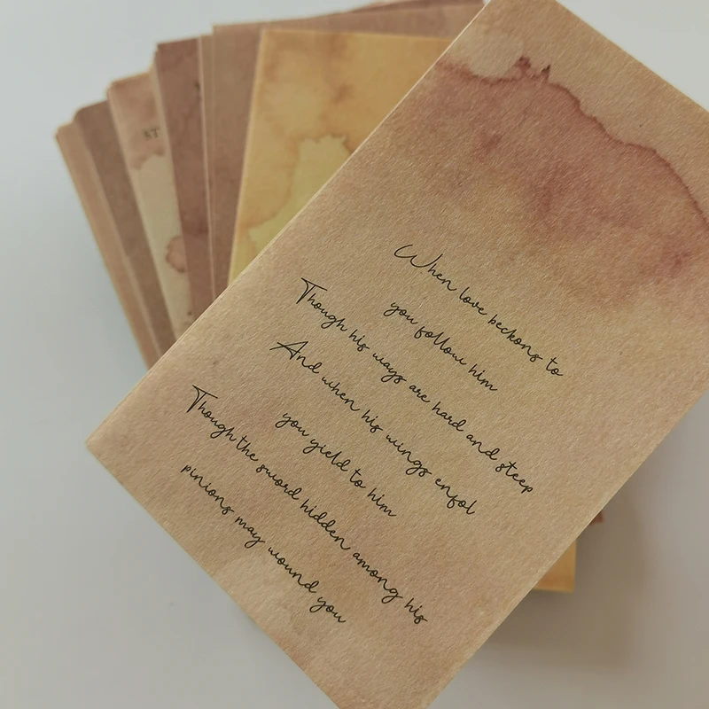 Vintage limba engleză Scrisoare de Cafea Vopsit Material Hârtie de Fundal Nedorite Jurnalul Decor Carte Face DIY Scrapbooking Ambarcațiuni de Hârtie - 2