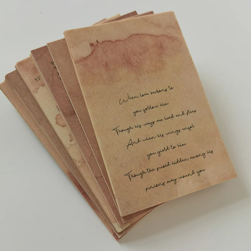 Vintage limba engleză Scrisoare de Cafea Vopsit Material Hârtie de Fundal Nedorite Jurnalul Decor Carte Face DIY Scrapbooking Ambarcațiuni de Hârtie - 3