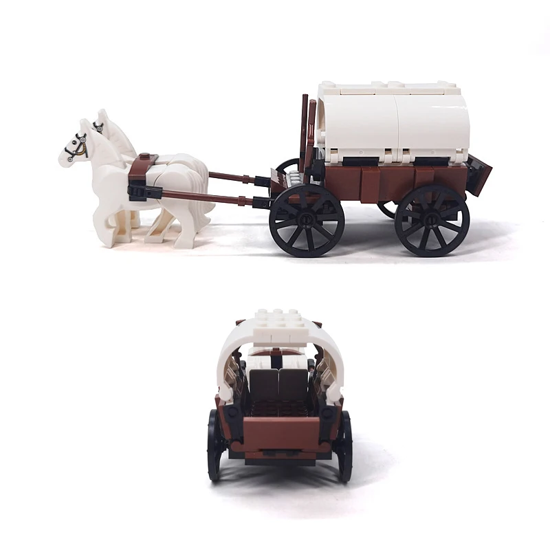 Evul mediu Militar MOC Blocuri Transportul Carul Vehicul de Transport de Arme Model Cărămizi Jucării Compatibile Cu LEGO - 0