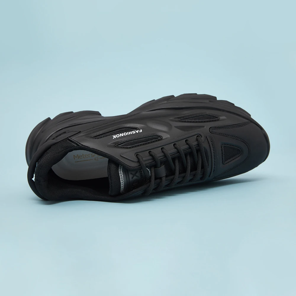 Metersbonwe de Culoare Solidă pentru Bărbați Adidași Respirabil și Confortabil Pantofi Nostalgie de Iarna Stil Indesata Adidași - 3