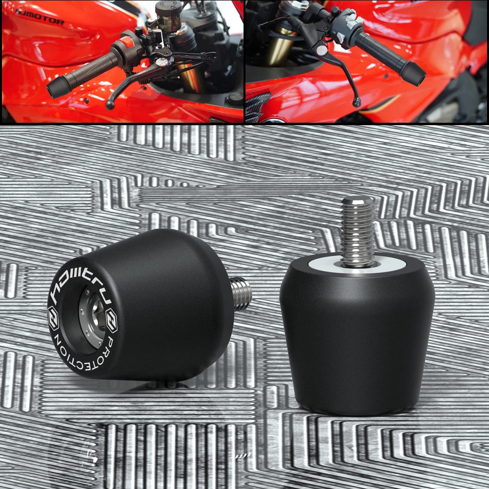 Motocicleta Ghidon Grip se Termină Plug Bara Greutati Capete Ghidon Capace Pentru Suzuki GSX-R1300 Hayabusa 2008-2020 - 0