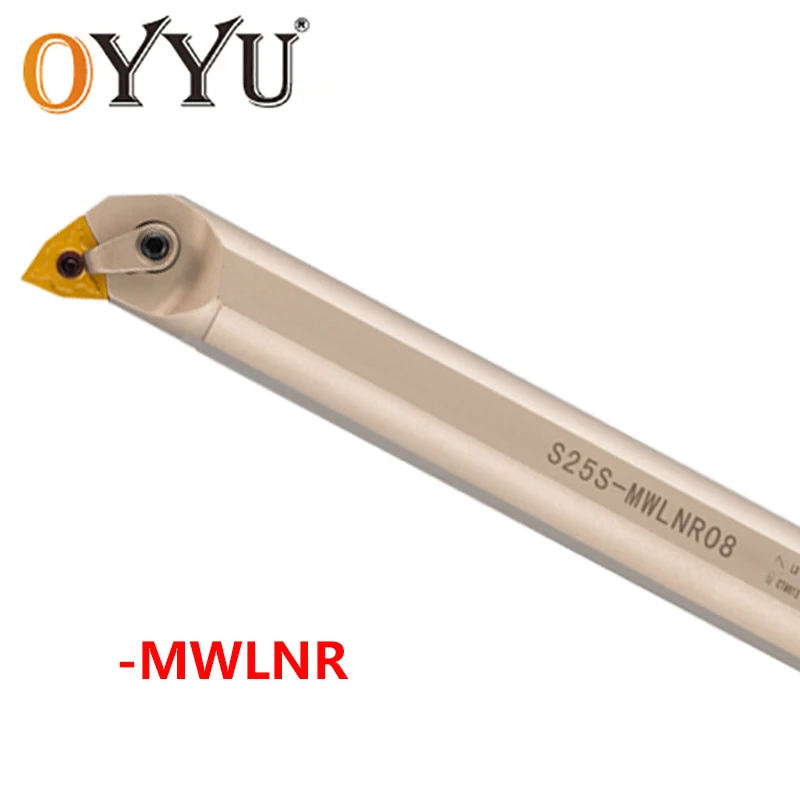 OYYU Alb Interne de Cotitură Instrument S16Q-MWLNR08 S20R-MWLNR08 S25S-MWLNR08 S16Q S20R S25S MWLNR08 Strung CNC Cutter Plictisitor Bar MWLNR - 0