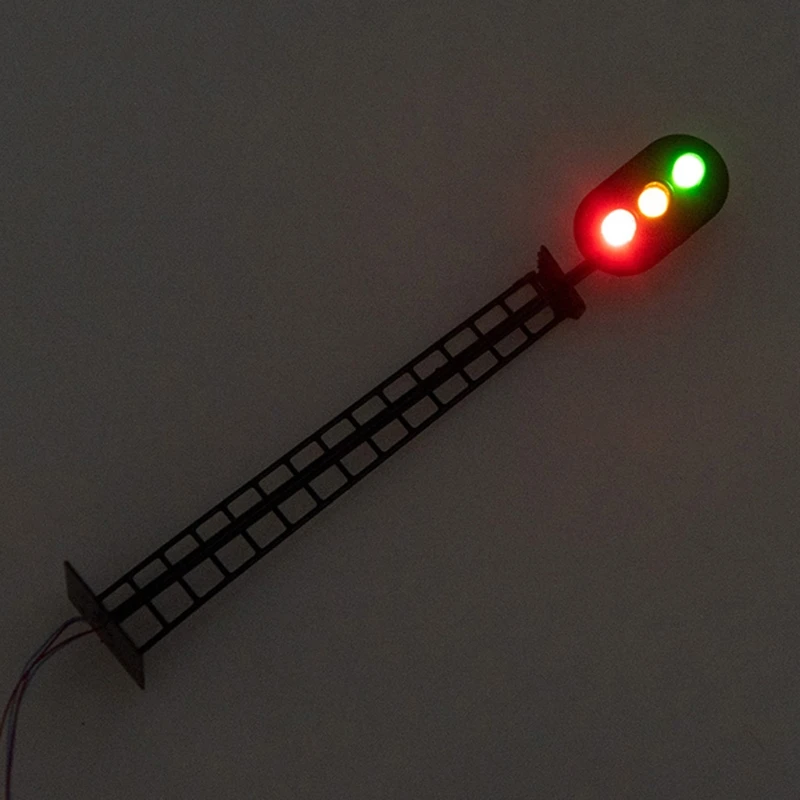 1:87 cale Ferată în Miniatură Tren Semnale Pretinde pentru a Juca DIY Hobby Construirea de modele de Accesorii Micro Semnele Fetei Gi - 2
