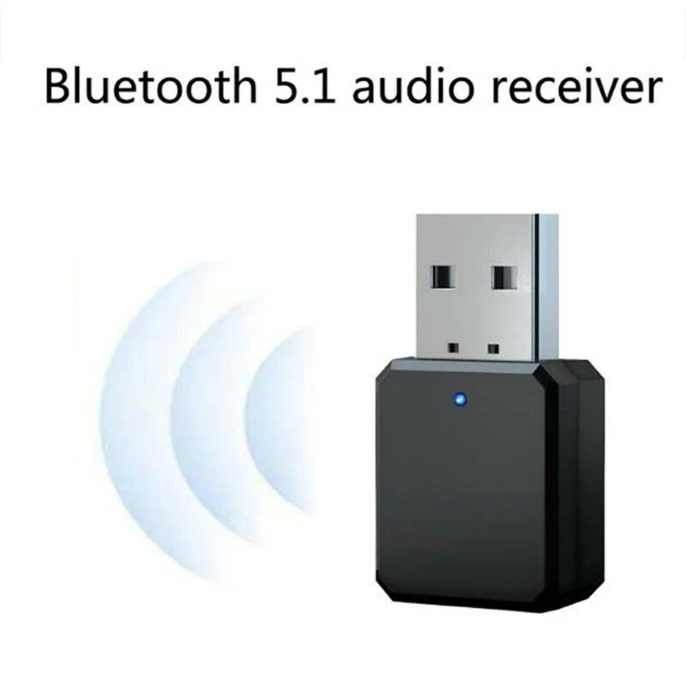 1buc-compatibil 5.1 Audio Receptor Adaptor With1x 3.5 mm Aux Cablu KN318 compatibil cu Handsfree de Asteptare BT5.1 - 5